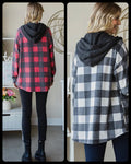 Red & White Best Flannel + Hoodie; S-XL