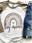 Boy Mama Rainbow Shirt