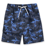 Boys Blue Camo Swim Short