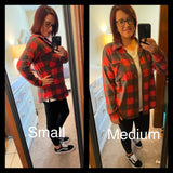 Red & White Best Flannel; S-XL