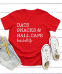 Bats, Snacks & Ball Caps Tee