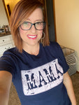 MAMA License Plate Graphic Tee; S-2XL