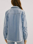 KanCan Blue Button Down; S-XL