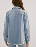 KanCan Blue Button Down; S-XL