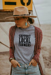 Vintage Support Local Farmers Tee; S-3XL