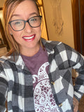 Red & White Best Flannel; S-XL