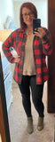 Red & White Best Flannel; S-XL